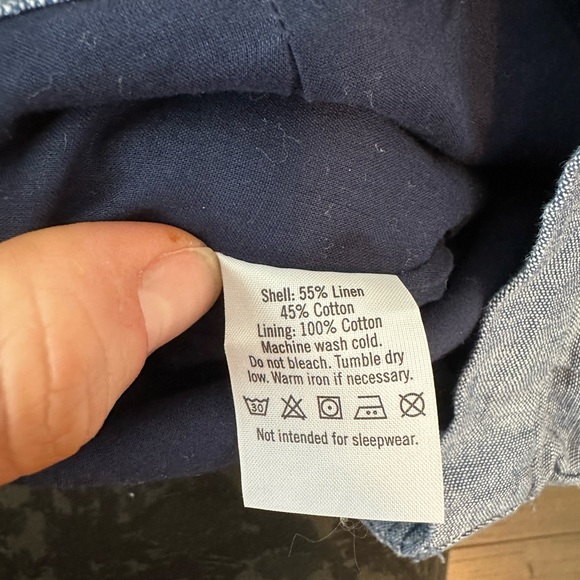 Janie and Jack Infant Chambray Linen Jogger (Size 3-6 Months) - Picture 4 of 4